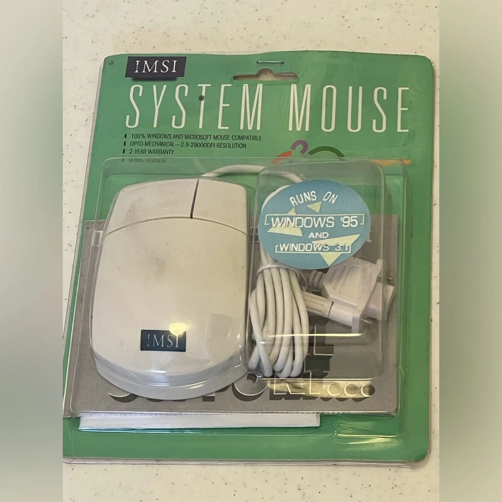 IMSI System Mouse ~ Y2K ~ NEW IN PACKAGE